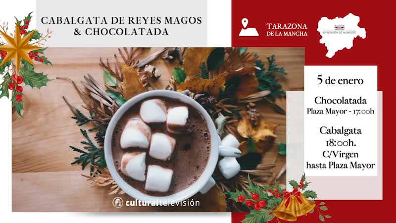 CABALGATA DE REYES MAGOS & CHOCOLATADA EN TARAZONA DE LA MANCHA